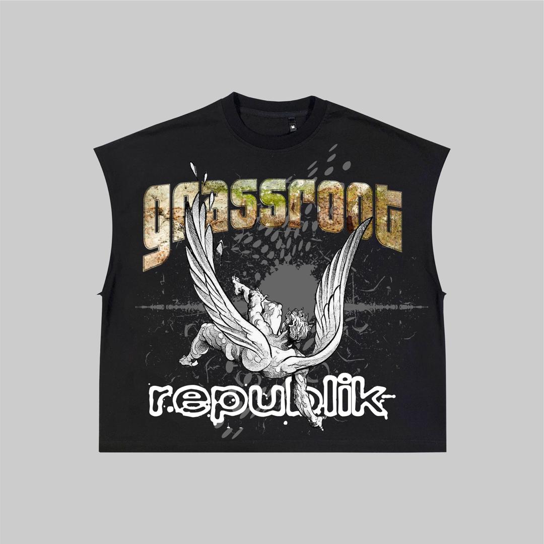 Black Street Seraph Armless Tee